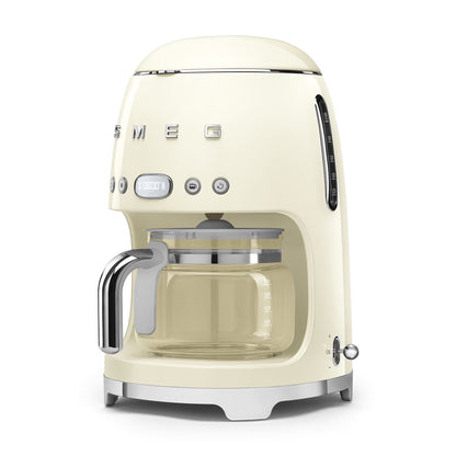 Smeg - Filter Coffee Machine Drip 10 Cups | 50's Style Aesthetic | Cream