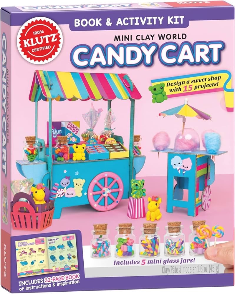 Klutz DIY Mini Clay World Candy Cart
