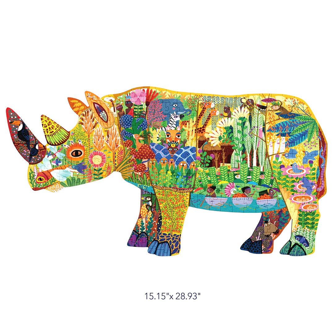 Mideer - Large Animal Shaped Puzzle Dream Rhinoceros Mideer - Large Animal Shaped Puzzle Dream Rhinoceros