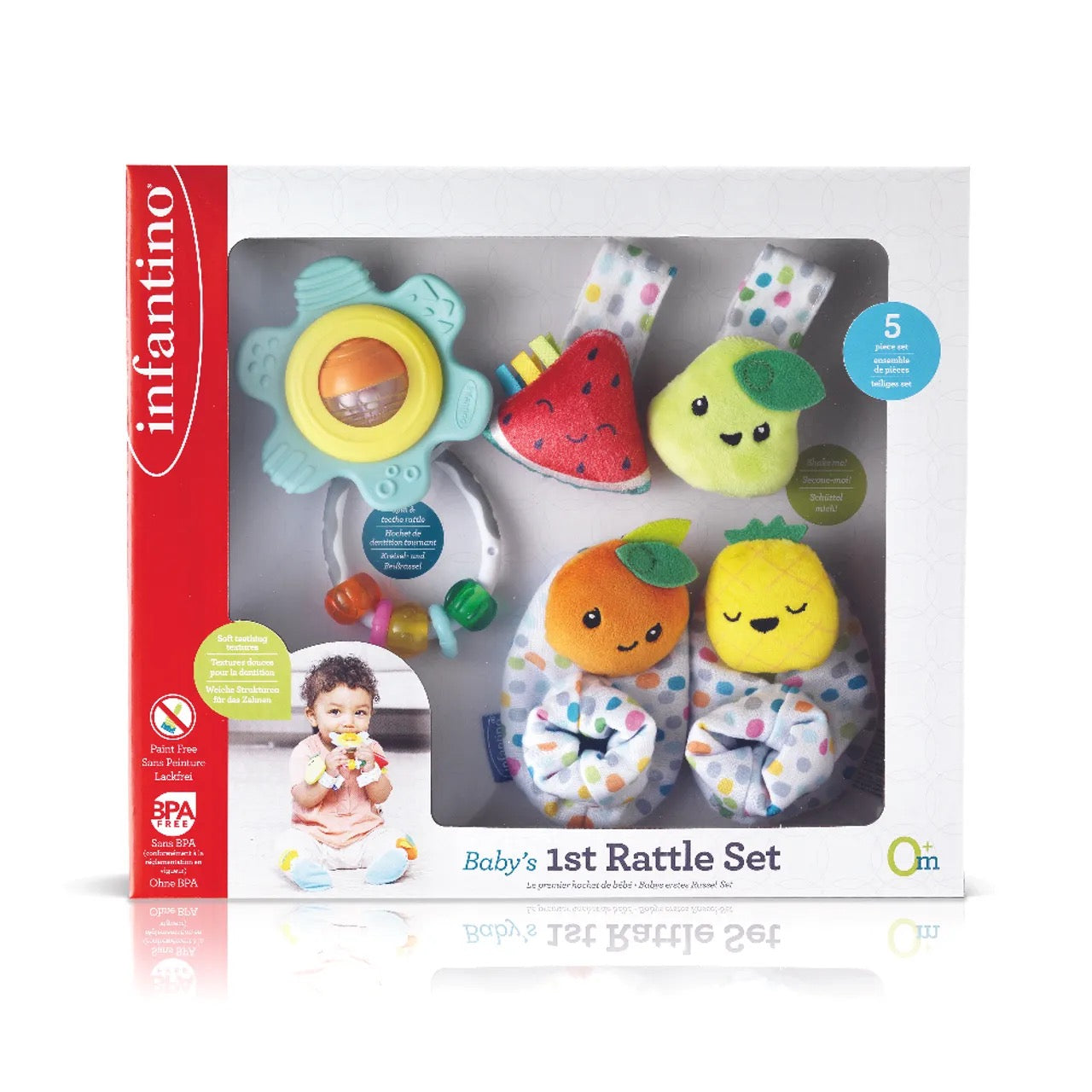 Infantino - Baby's 1st Rattle Set | 5pcs Infantino - Baby's 1st Rattle Set | 5pcs