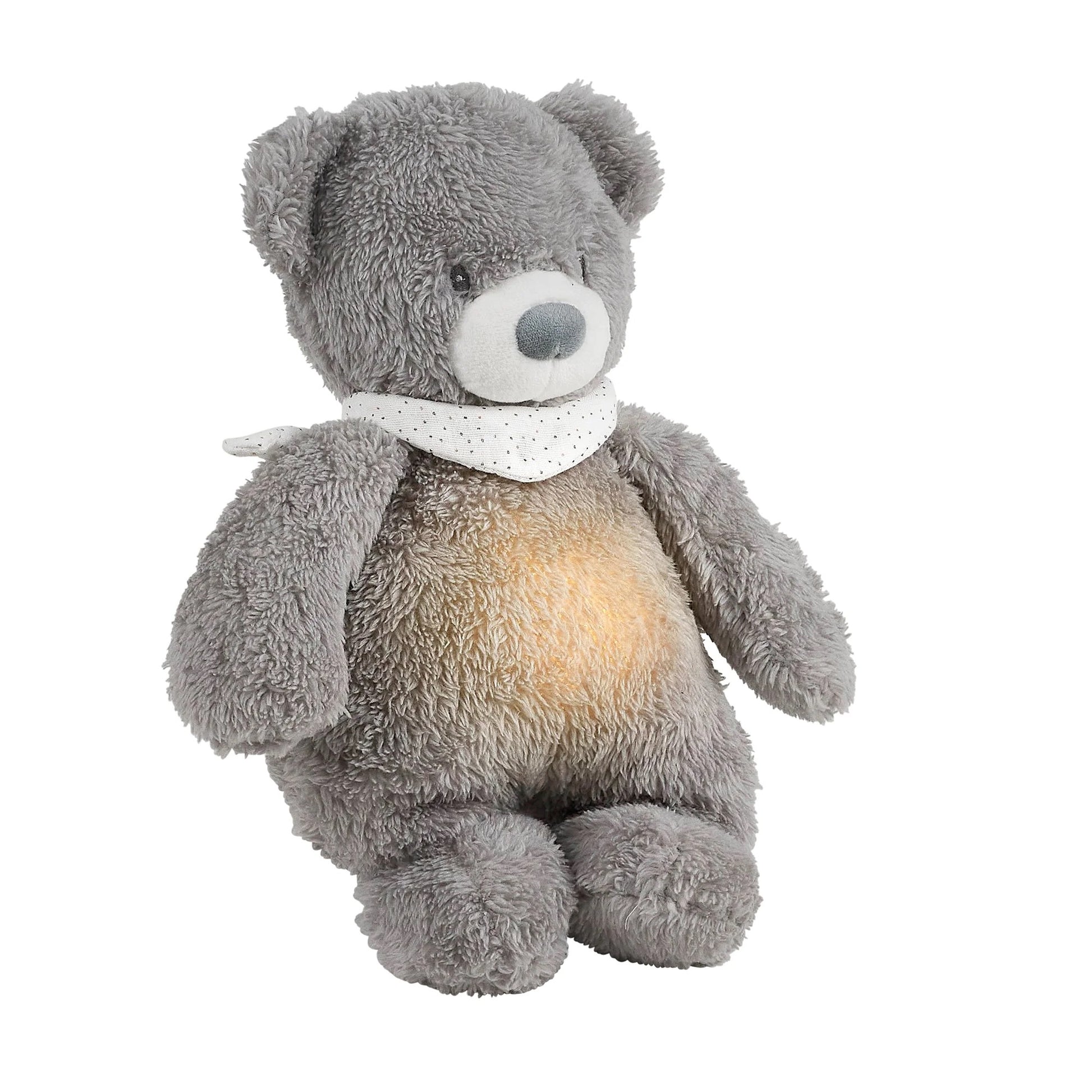 Nattou - Sleepy Night Light + Sound | Bear | Grey Nattou - Sleepy Night Light + Sound | Bear | Grey