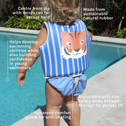 SUNNYLiFE - Float Vest Tino the Tiger 2-3Y — BambiniJO Jordan