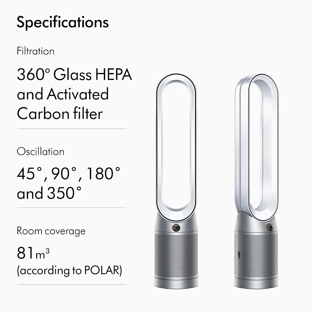 Dyson - Purifier Cool™ TP11 Air Purifier with Replacement Filter | White/Silver
