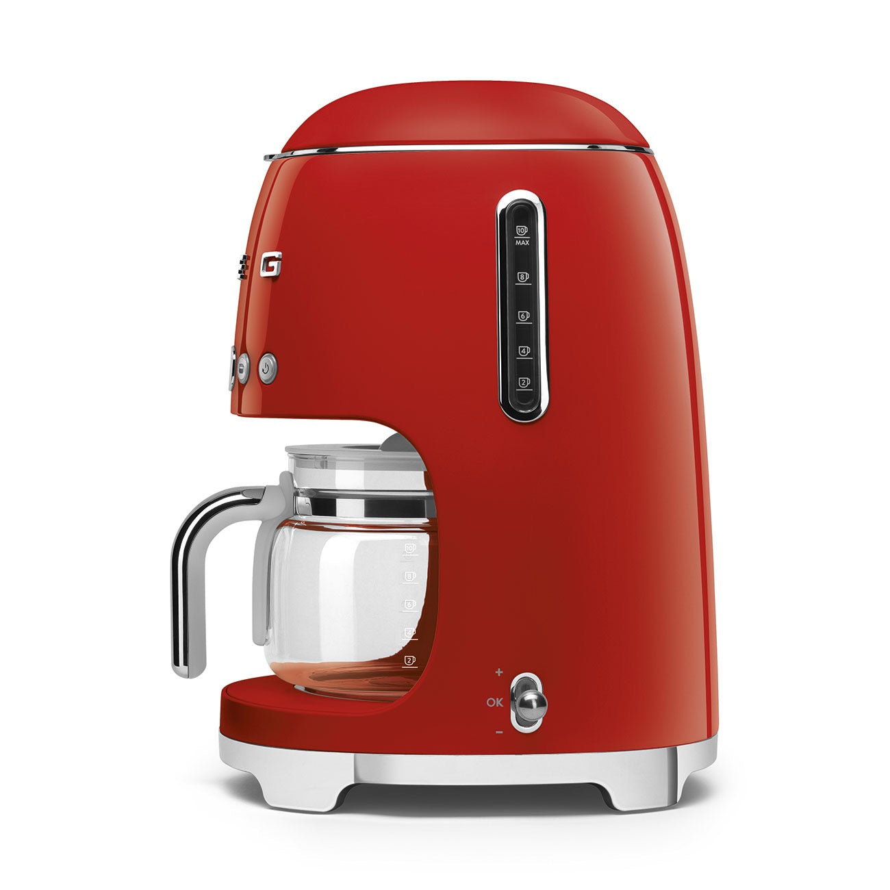 Smeg - Filter Coffee Machine Drip 10 Cups | 50's Style Aesthetic | Red