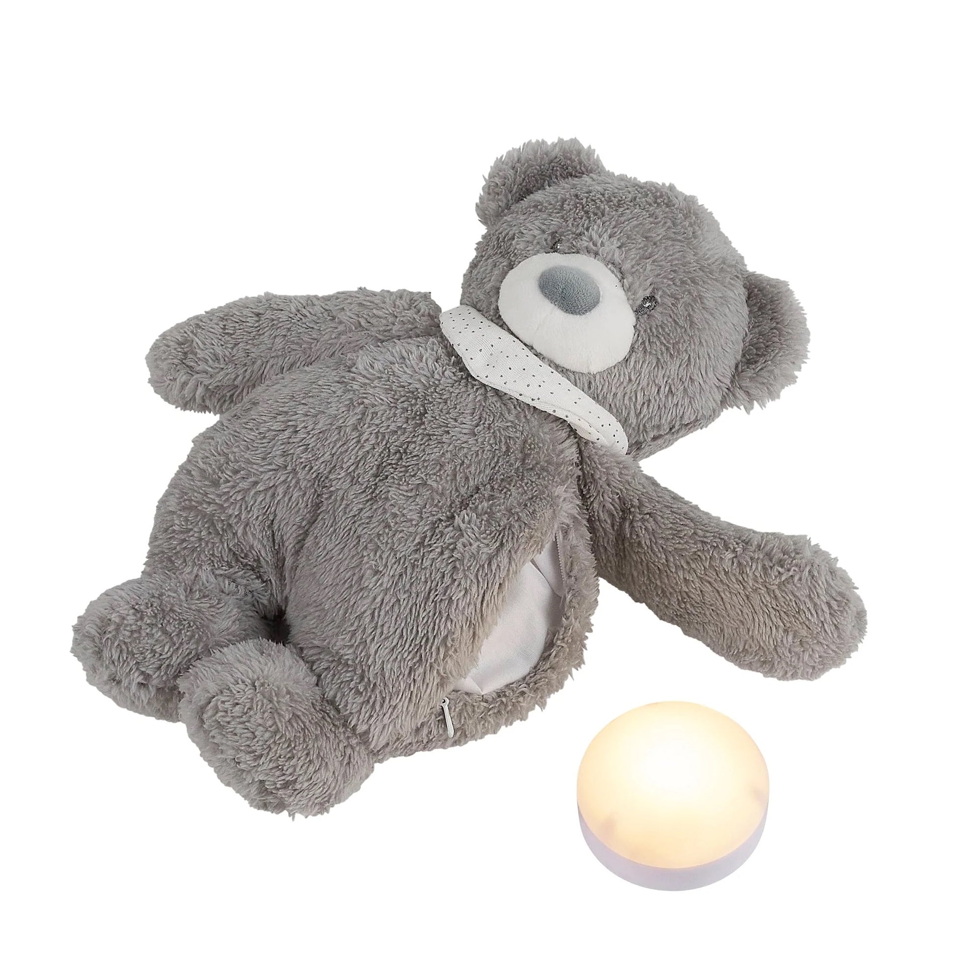 Nattou - Sleepy Night Light + Sound | Bear | Grey Nattou - Sleepy Night Light + Sound | Bear | Grey