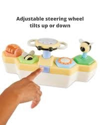 Skip Hop - Farmstand See & Bee Steering Wheel & Tummy Time Baby Toy