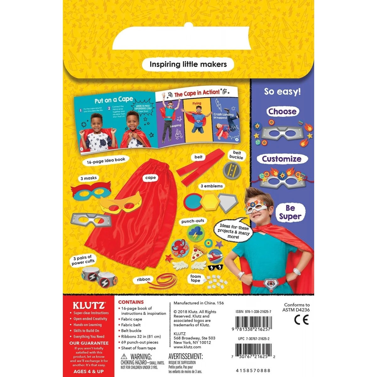 Klutz DIY My SuperHero Starter Kit