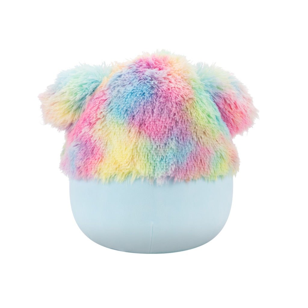 Squishmallows - Medium Plush 12" Zozo - Rainbow And Blue Bigfoot Wrapped - Flower Stems