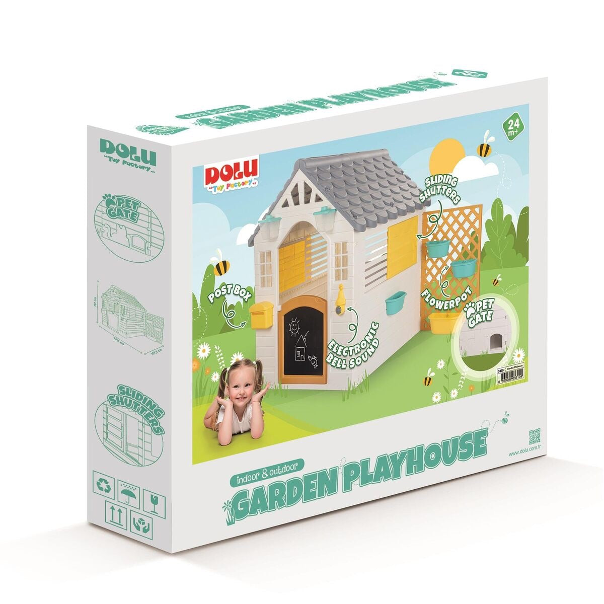 Dolu - Garden Playhouse with Fence