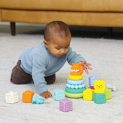 Infantino - Stackables Balls, Blocks And Buddies Activity Playset