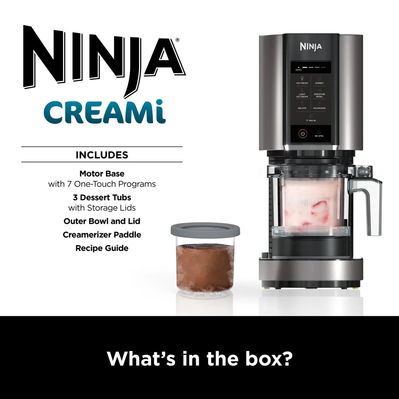 Ninja - CREAMi Ice Cream & Frozen Dessert Maker