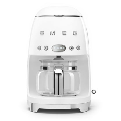 Smeg - Filter Coffee Machine Drip 10 Cups | 50's Style Aesthetic | White