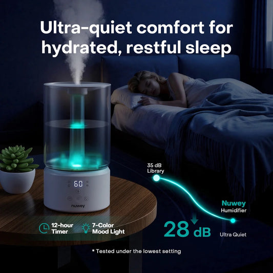Nutricook - Nuwey Ultrasonic Humidifier 4 Liters Aromatherapy 7-Color Light — BambiniJO Jordan