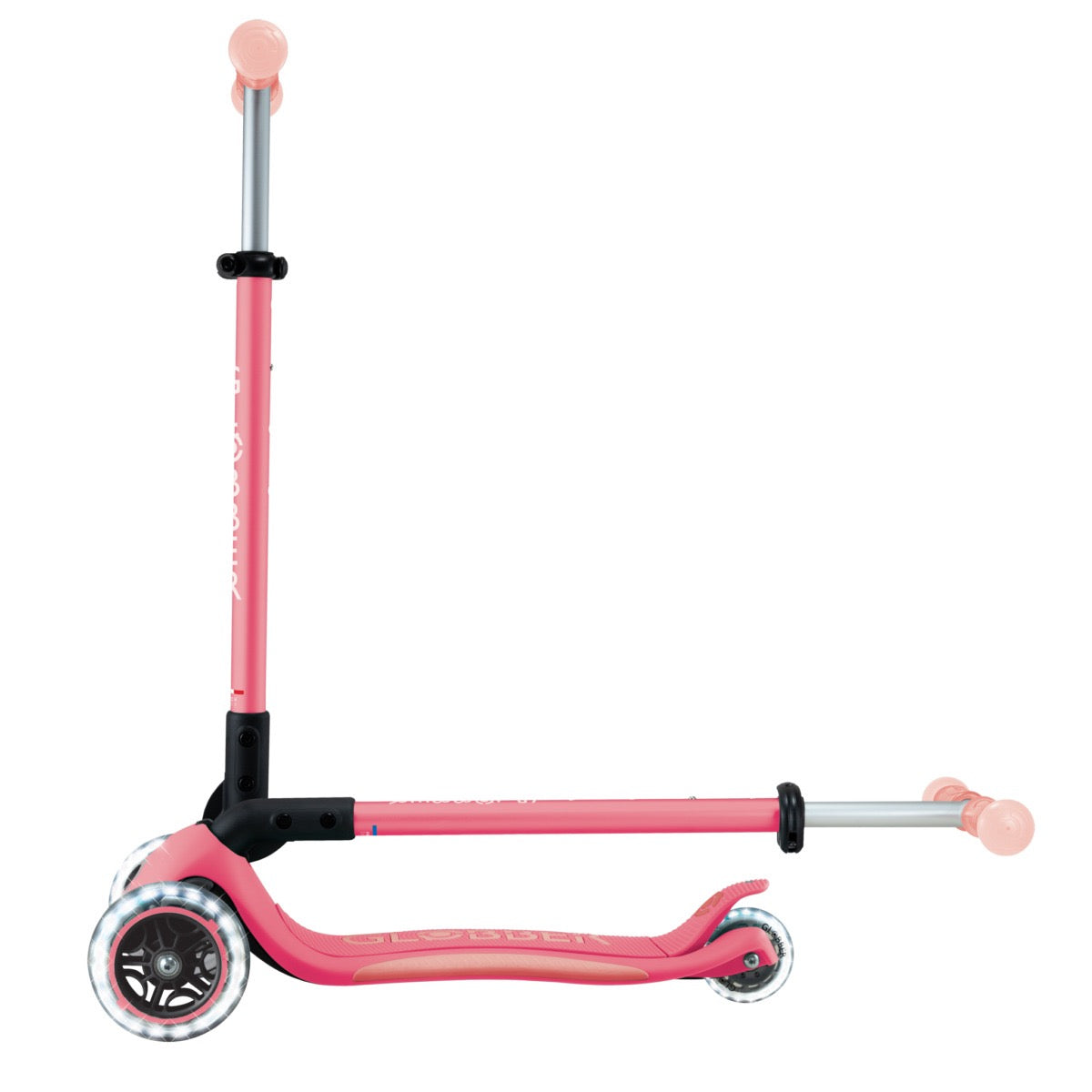 Globber - Elite Glow Lights Scooter | Coral Pink | 3Y+