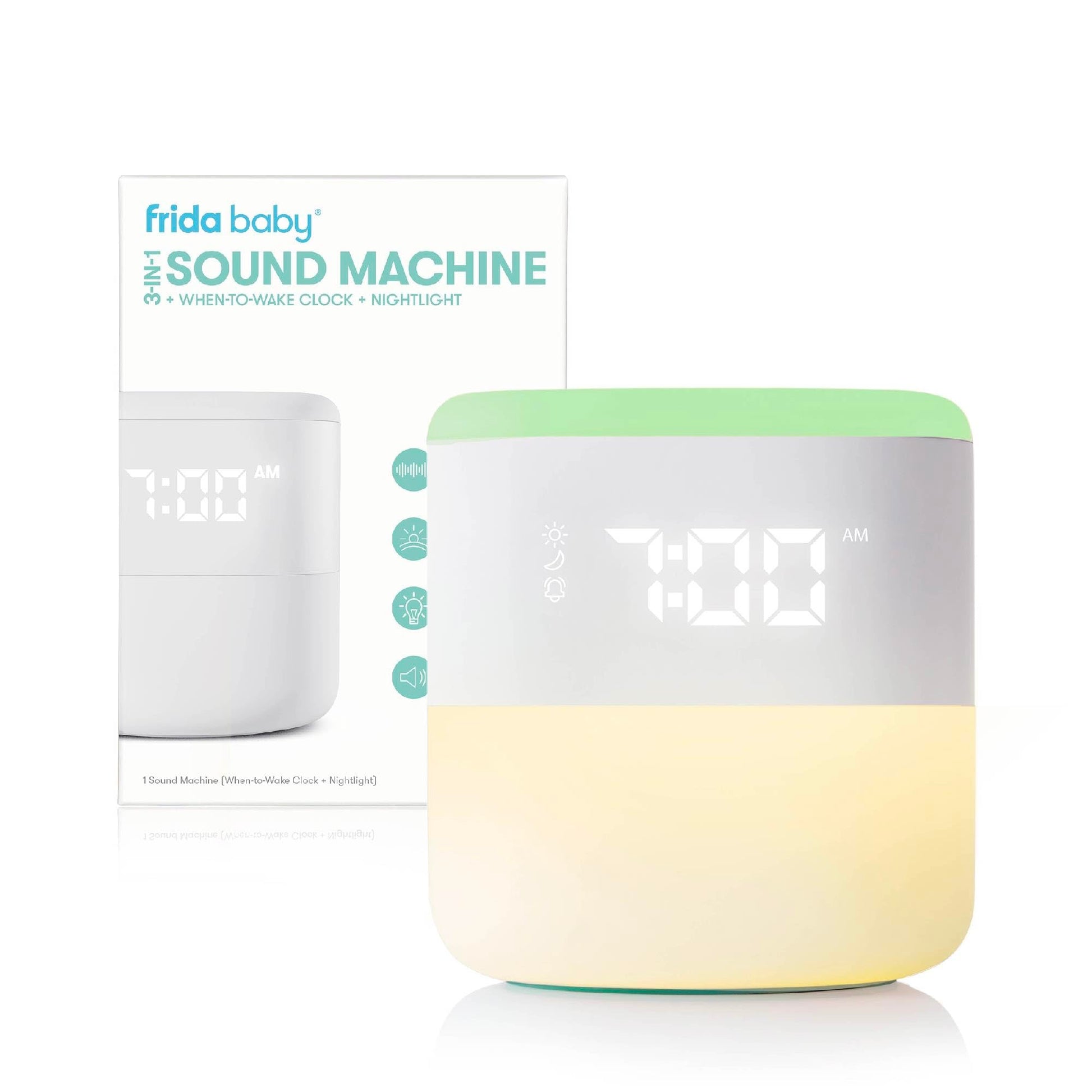Frida Baby - 3-in-1 Sound Machine + When-To-Wake™ Clock + Nightlight Frida Baby - 3-in-1 Sound Machine + When-To-Wake™ Clock + Nightlight