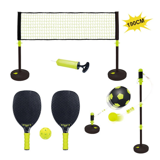 Aojie Sport - 2 In 1 Combo Set | Swing Racket & Soccer | Ages 6+