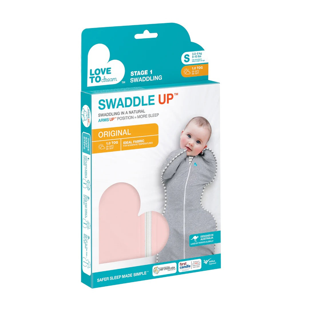 Love To Dream - Swaddle UP™ Original | 1.0 TOG | Dusty Pink | Small