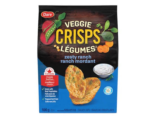 Dare - Gluten Free Veggie Crisps Zesty Ranch | 100g