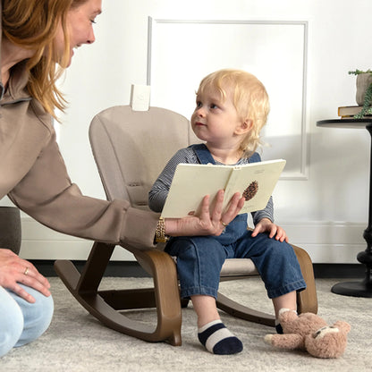 Evenflo - Lyra 2-in-1 Infant to Toddler Rocker with SensorySoothe | Coastal Coffee