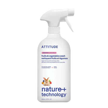 Attitude - Fruit & Vegetable Wash Unscented 800ml