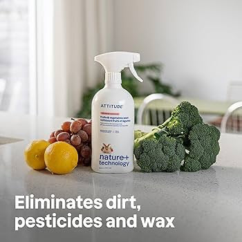 Attitude Fruit & Vegetable Wash Unscented 800ml — BambiniJO Jordan