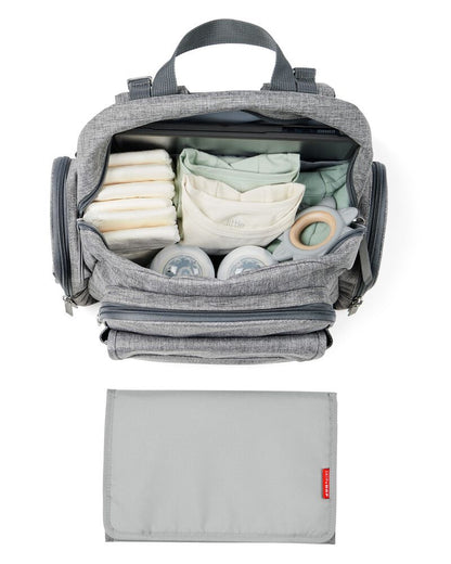 Skip Hop - Luna Diaper Backpack - Heather Grey