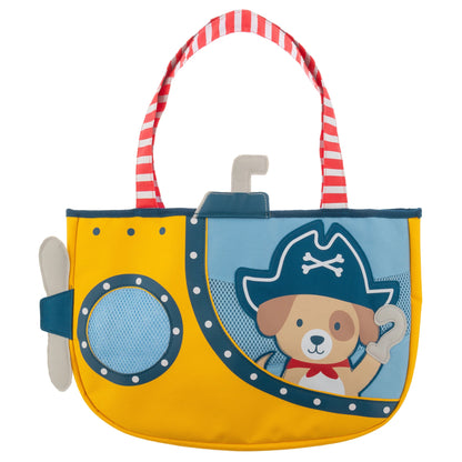 Stephen Joseph - Beach Totes with Sand Toy Play Set - Pirate Dog