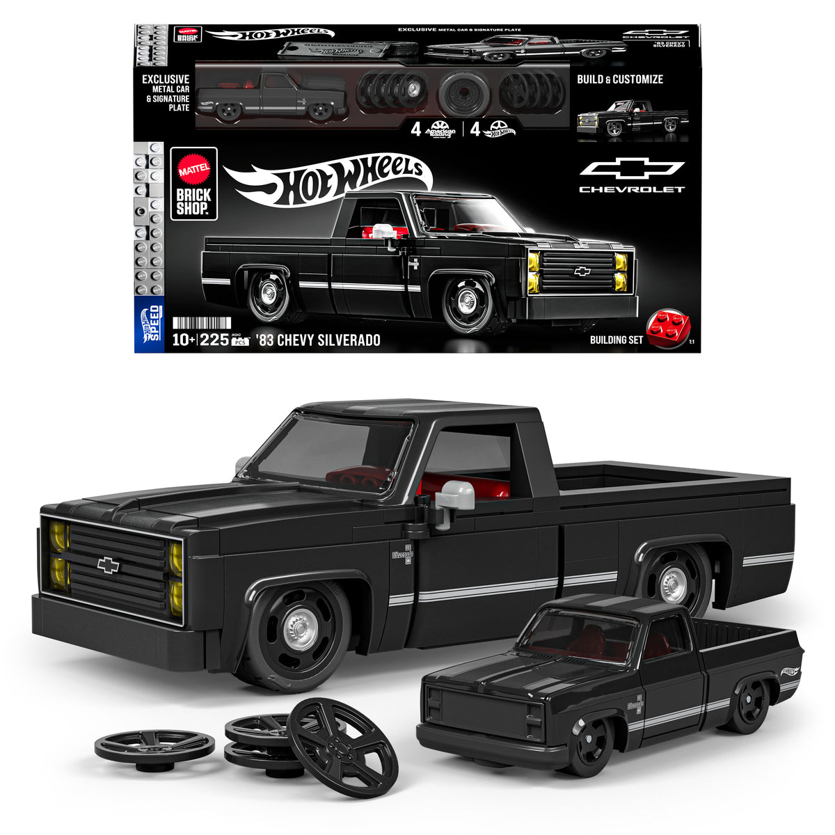 Mattel Brick Shop - Hot Wheels '83 Chevy Silverado | 10Y+