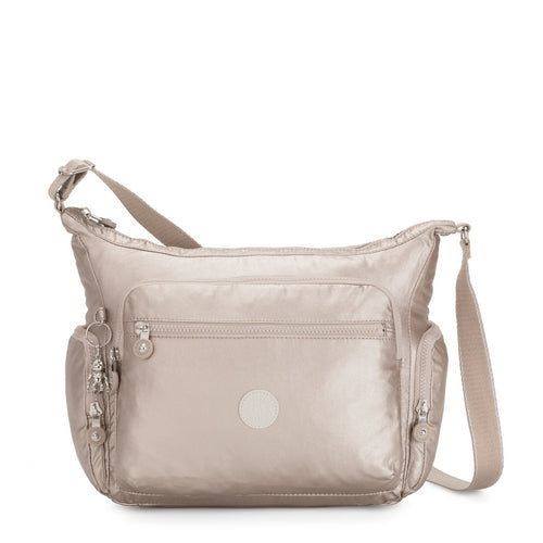 Kipling GABBIE Crossbody Bag Metallic Glow - front view