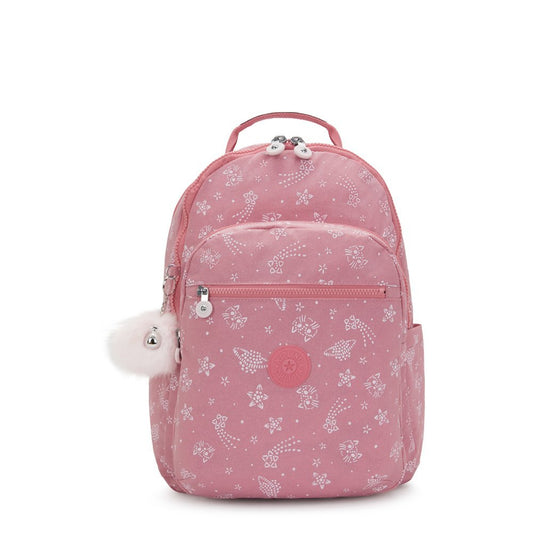 Kipling SEOUL College Extra Backpack Glitter Cats - main