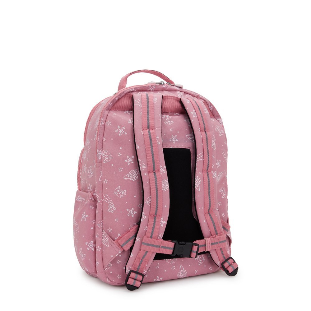 Kipling SEOUL College Extra Backpack Glitter Cats - detail 2