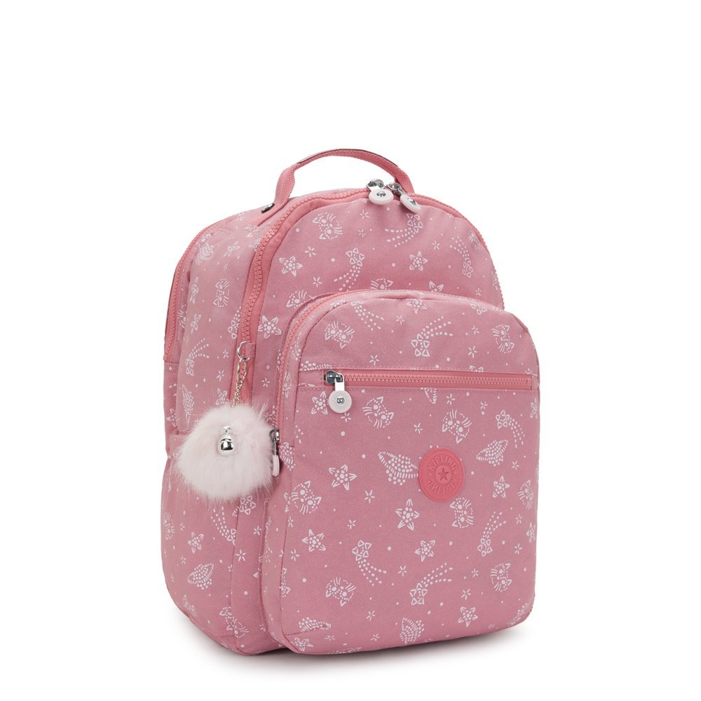 Kipling SEOUL College Extra Backpack Glitter Cats - detail 4