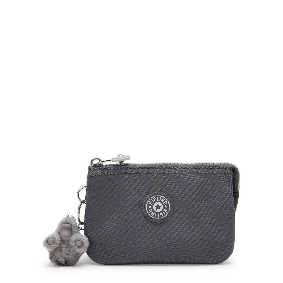 Kipling Creativity Small Pouch - Moonlit Grey - front