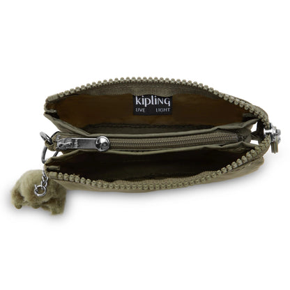 Kipling Creativity S Pencase Almost Sage - open