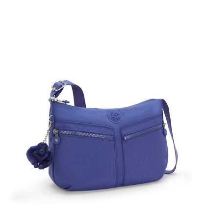 Kipling IZELLAH Crossbody Bag Ocean Blue - Medium, worn view