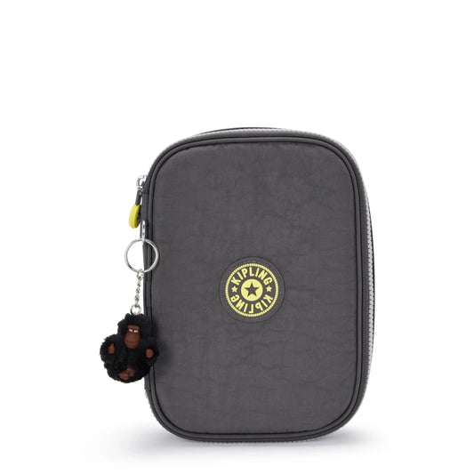 Kipling 100 PENS Large Pencase Back to Grey