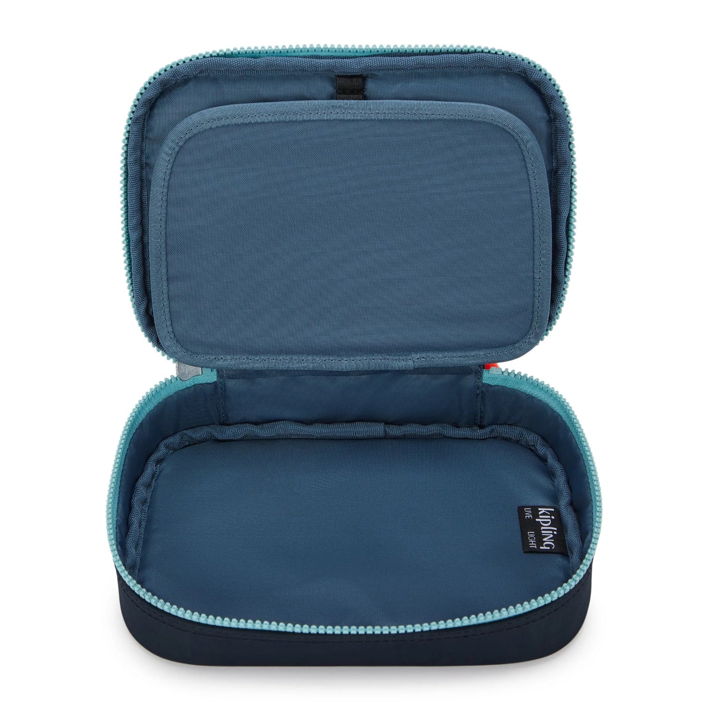 Kipling 100 PENS Large Pencil Case Cosmo Blue Combo - detail view