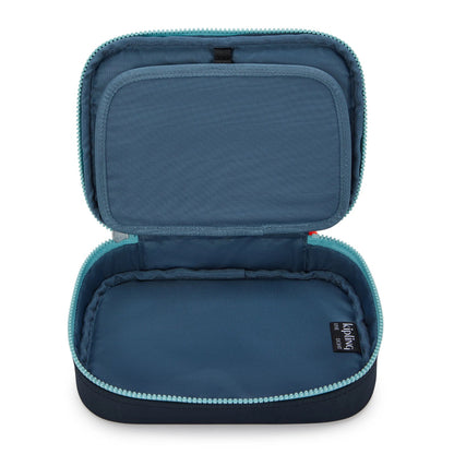 Kipling 100 PENS Large Pencil Case Cosmo Blue Combo - detail view
