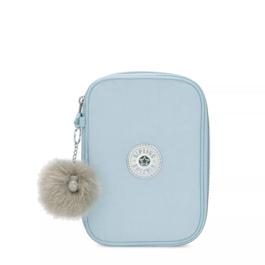Kipling 100 PENS Large Pencase Bridal Blue - front view