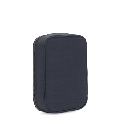 Kipling 100 PENS pencase True Blue Tonal Large - open view