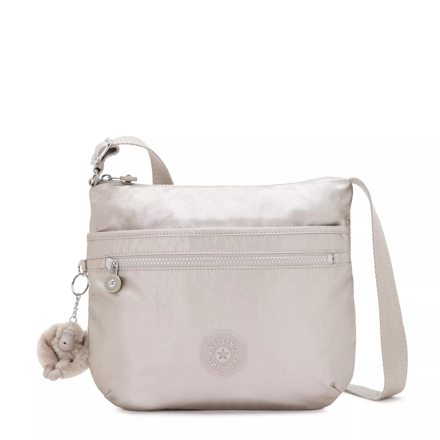 Kipling ARTO Cross-Body Shoulder Bag Metallic Glow - front view