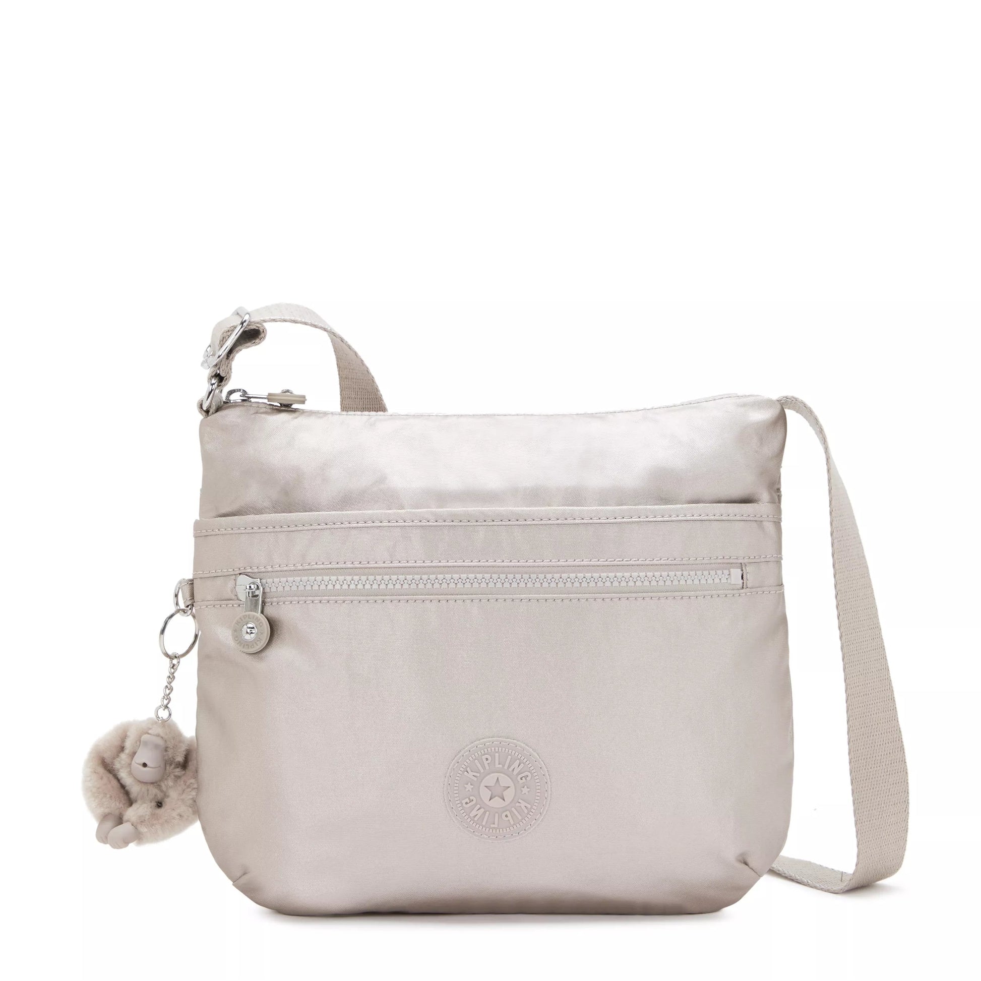 Kipling ARTO Cross-Body Shoulder Bag Metallic Glow - front view