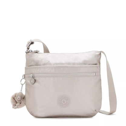 Kipling ARTO Cross-Body Shoulder Bag Metallic Glow - front view