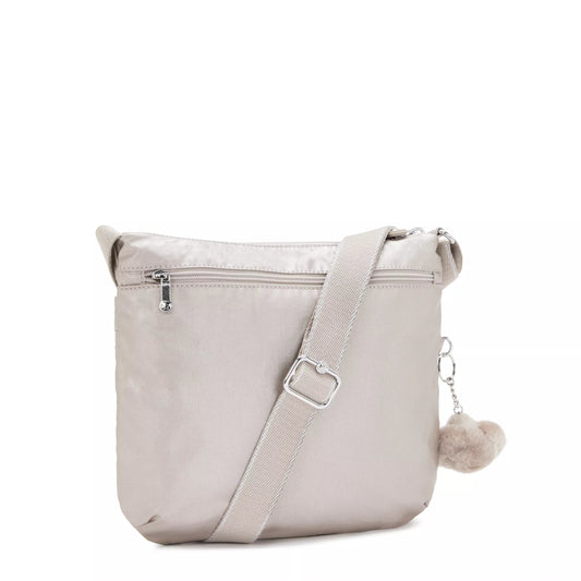 Kipling ARTO Cross-Body Shoulder Bag Metallic Glow - side view — BambiniJO Jordan