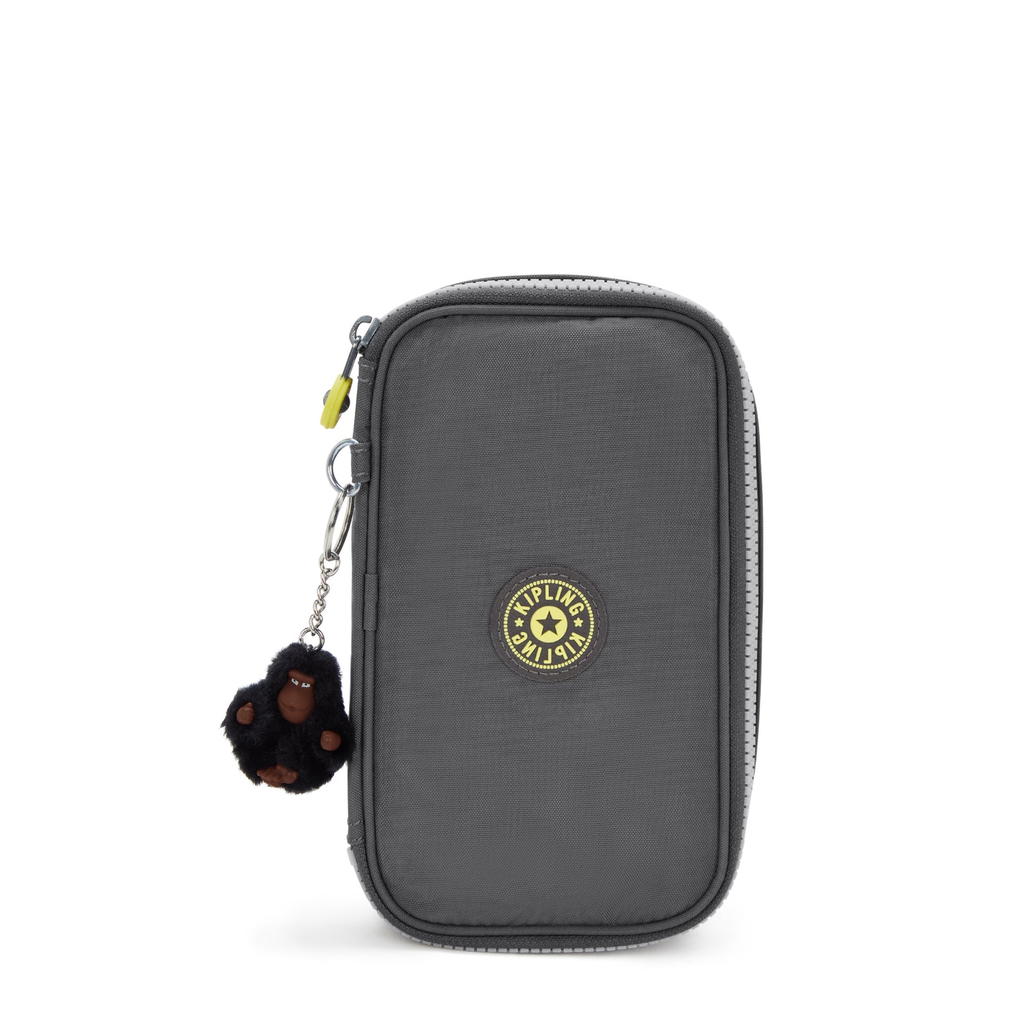 Kipling 50 Pens Pencase Back to Grey - front view