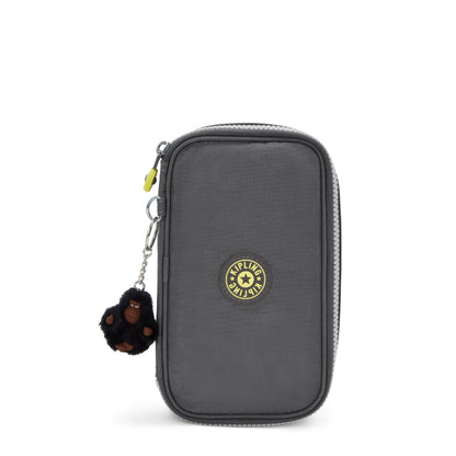 Kipling 50 Pens Pencase Back to Grey - front view