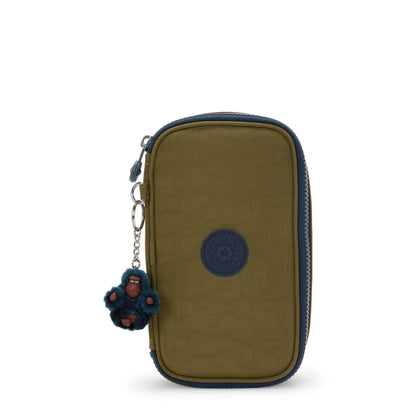 Kipling 50 PENS pencase Treasure Green Medium - front