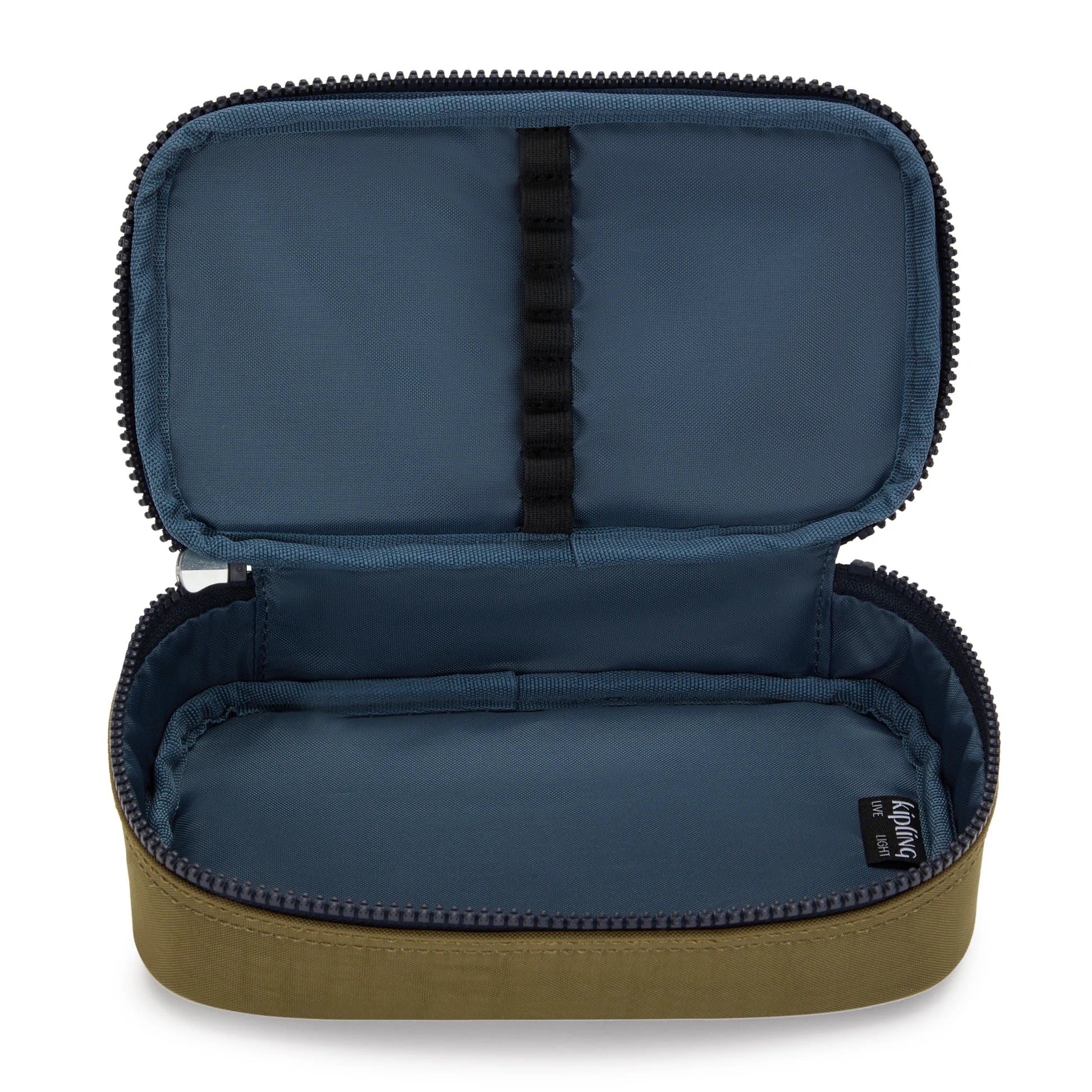 Kipling 50 PENS pencase Treasure Green Medium - open