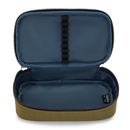 Kipling 50 PENS pencase Treasure Green Medium - open