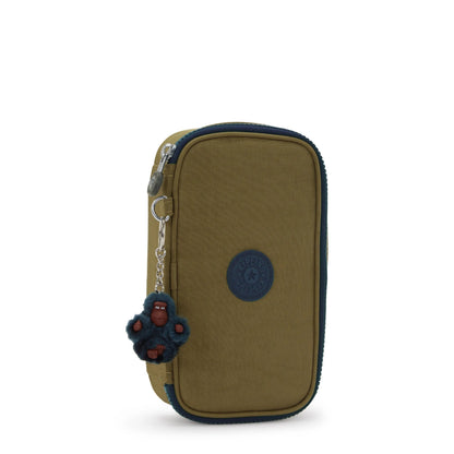Kipling 50 PENS pencase Treasure Green Medium - keychain detail